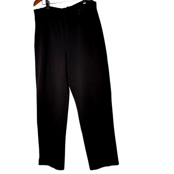 Talbots Pants - Talbots Black Stretch Knit Pull-On Pants Size M Rayon Blend Made in Macau Basic